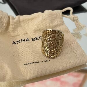 Anna Beck Gold Intricate Ring size 8